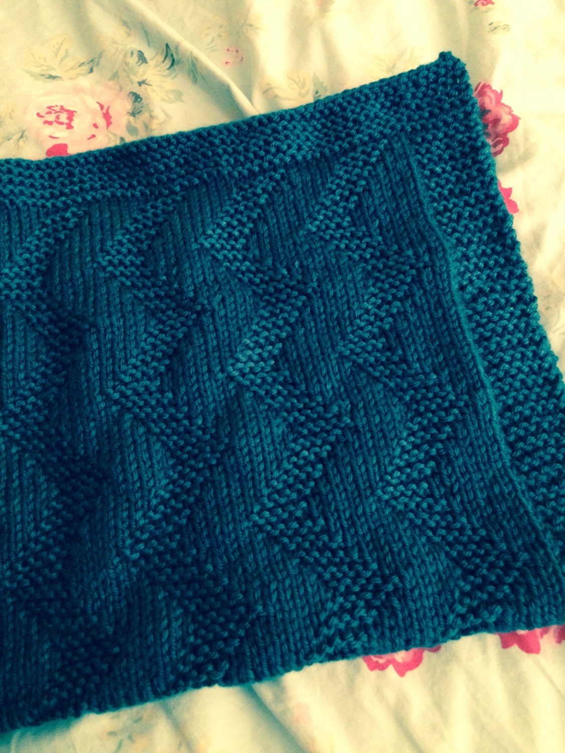 Knitting Pattern Zig Zag Baby Blanket PDF Instant Download Etsy