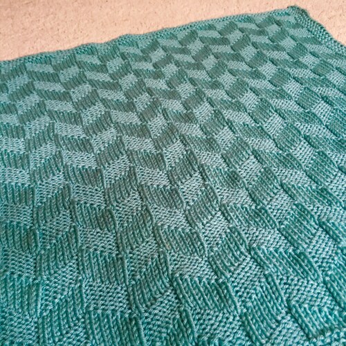 Swaddling Squares Knit Baby Blanket Pattern PDF Download Etsy