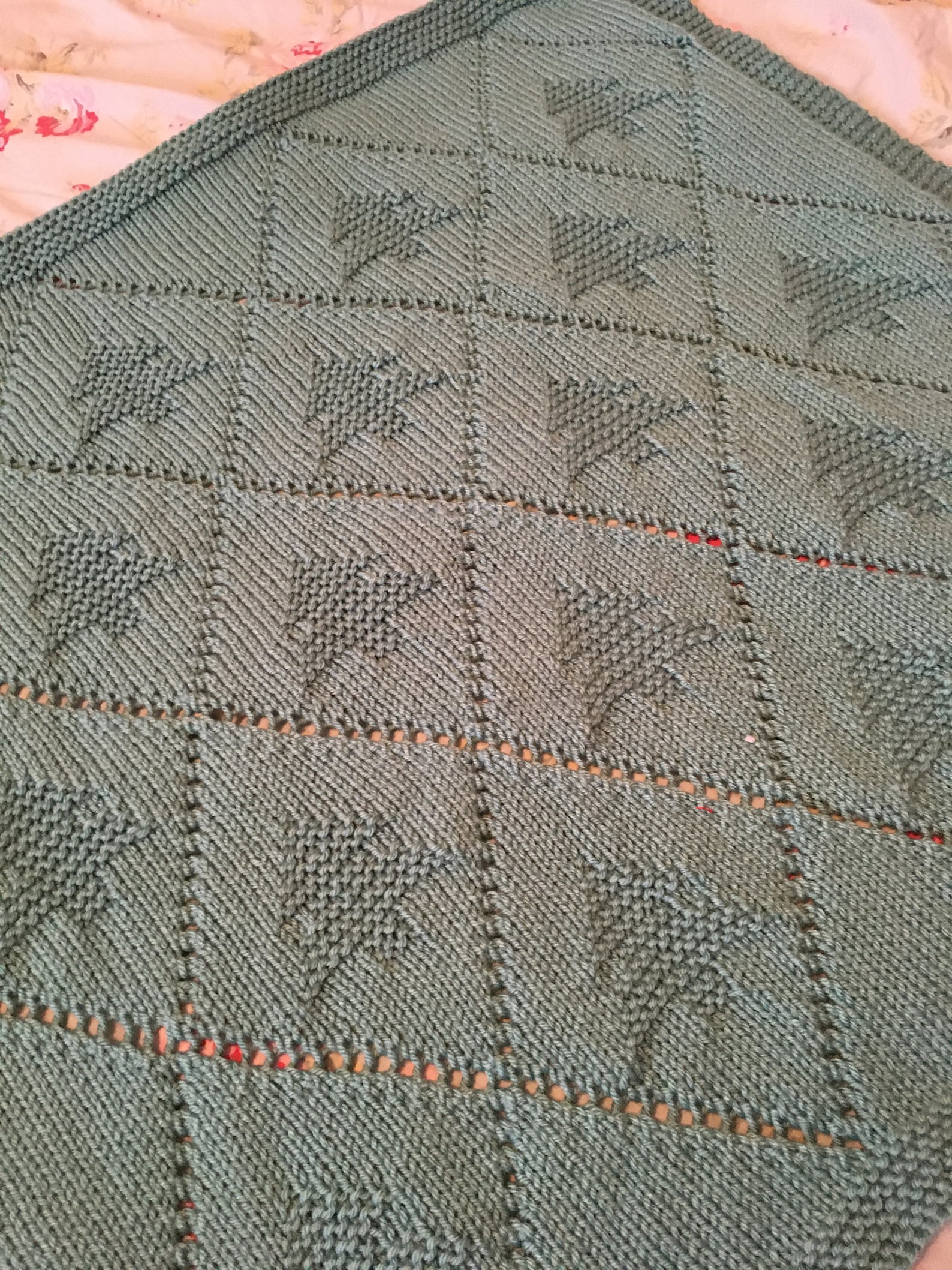 Christmas Tree Blanket Knitting Pattern Baby Blanket PDF Etsy UK