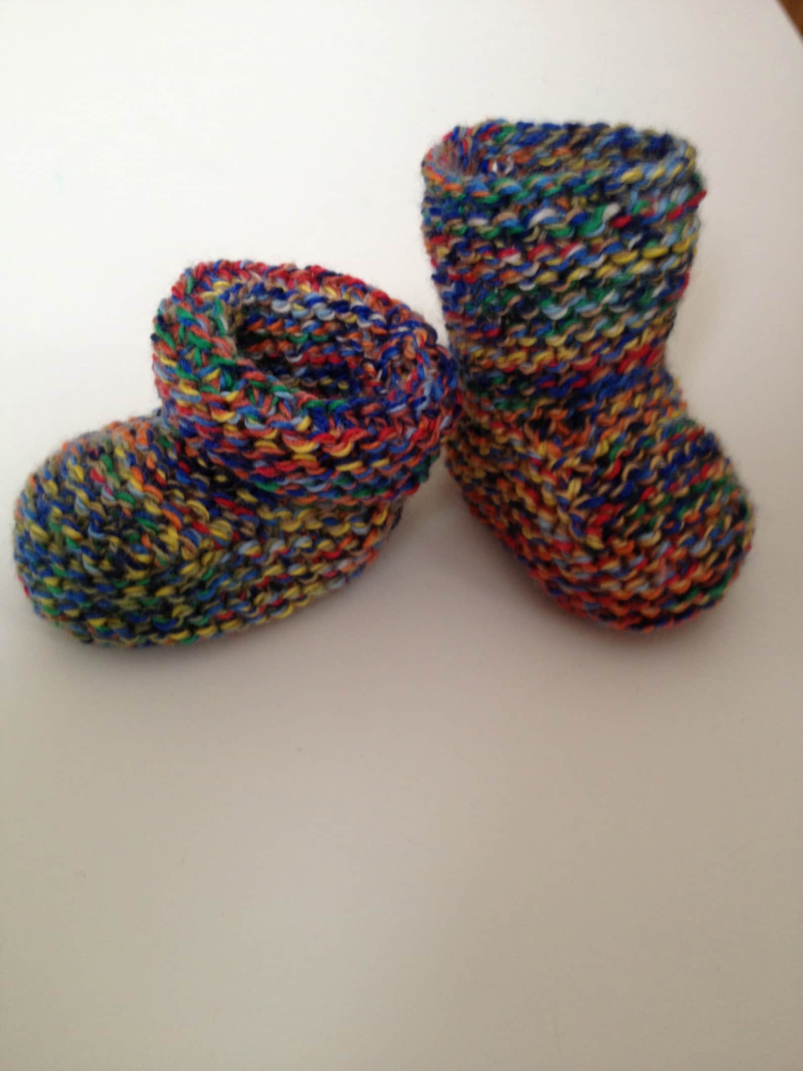 Bootee Knitting Pattern, Easy Chunky Baby Bootee, PDF - Etsy UK