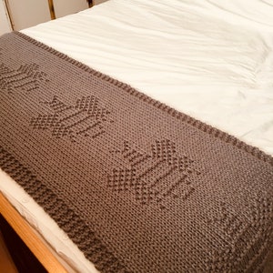 Knitting Pattern, Bumble Bee Bed Runner, PDF, Instant Download - Etsy UK