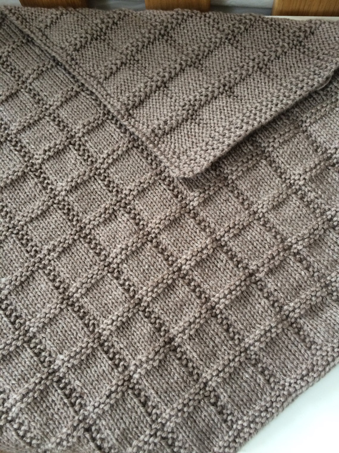 Knitting Pattern Patch Baby Blanket PDF Pram Nursery Baby Etsy