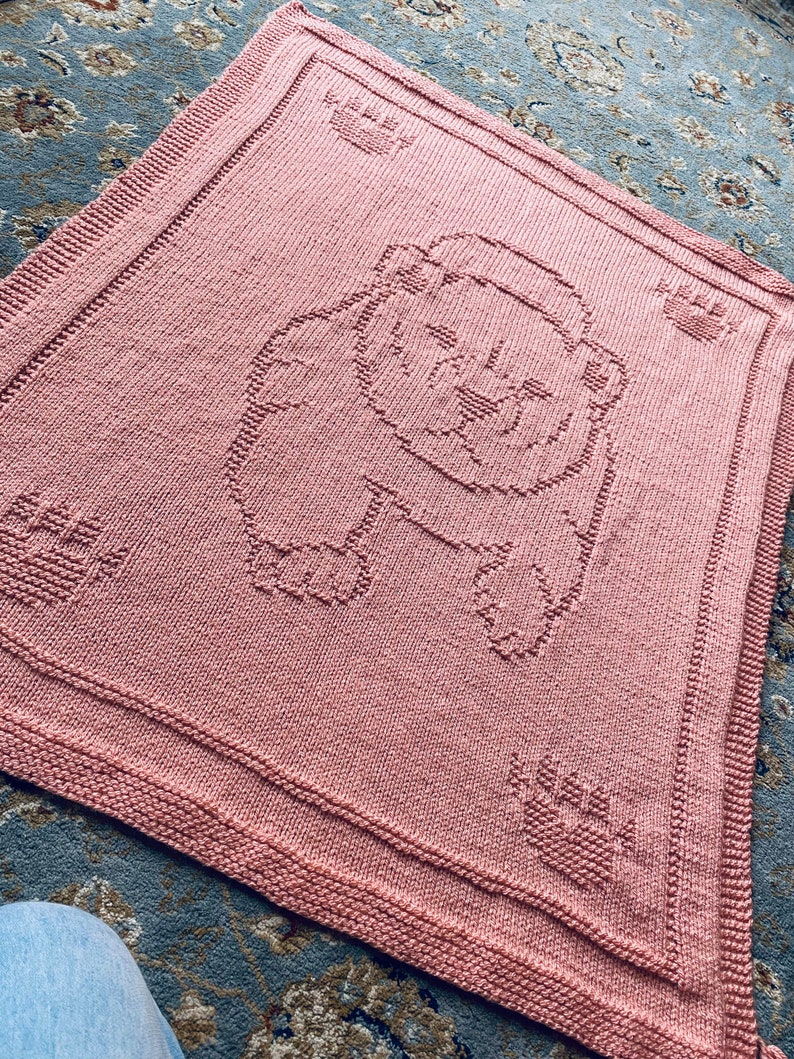 Spirit Bear Blanket Knitting Pattern PDF Picture Blanket Etsy UK