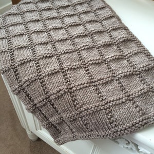 Knitting Pattern, Patch Baby Blanket, PDF, Pram, Nursery, Baby