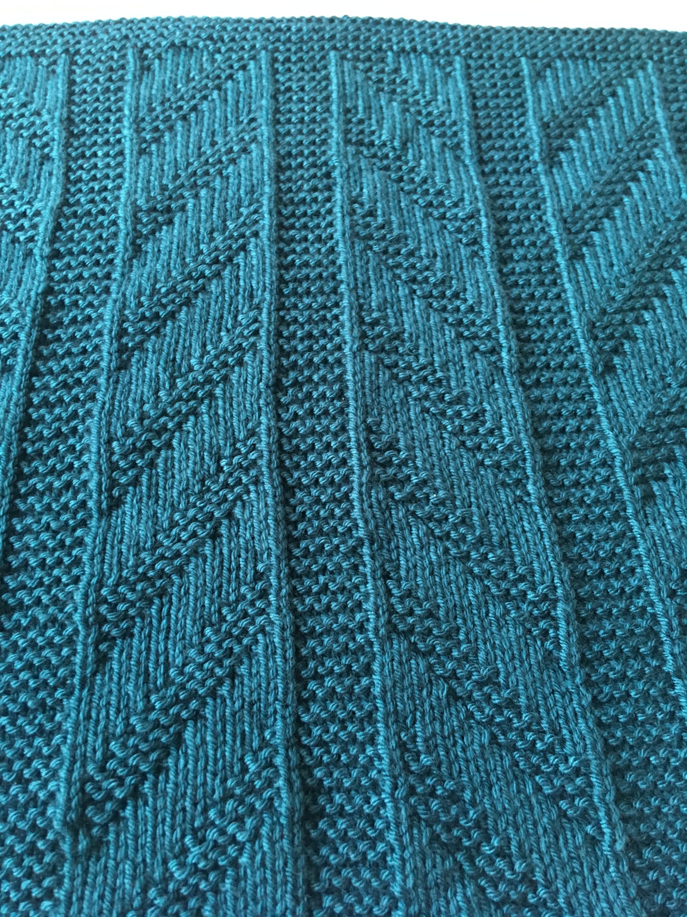 Baby Blanket Knitting Pattern, Zig Zag Split, Instant Download, PDF - Etsy