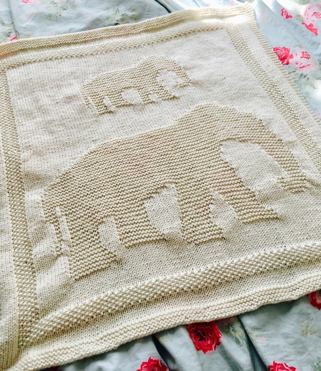 Free elephant blanket knitting pattern sales