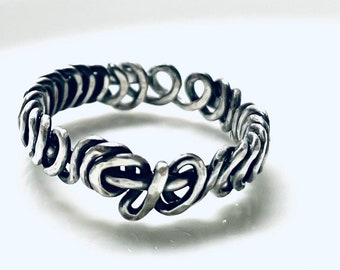 Haphazard Sterling Silver Statement Ring