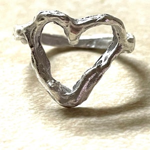 Valentines Day Ring, Heart Ring, Unique Rings, One Of A Kind, Unisex Statement Rings