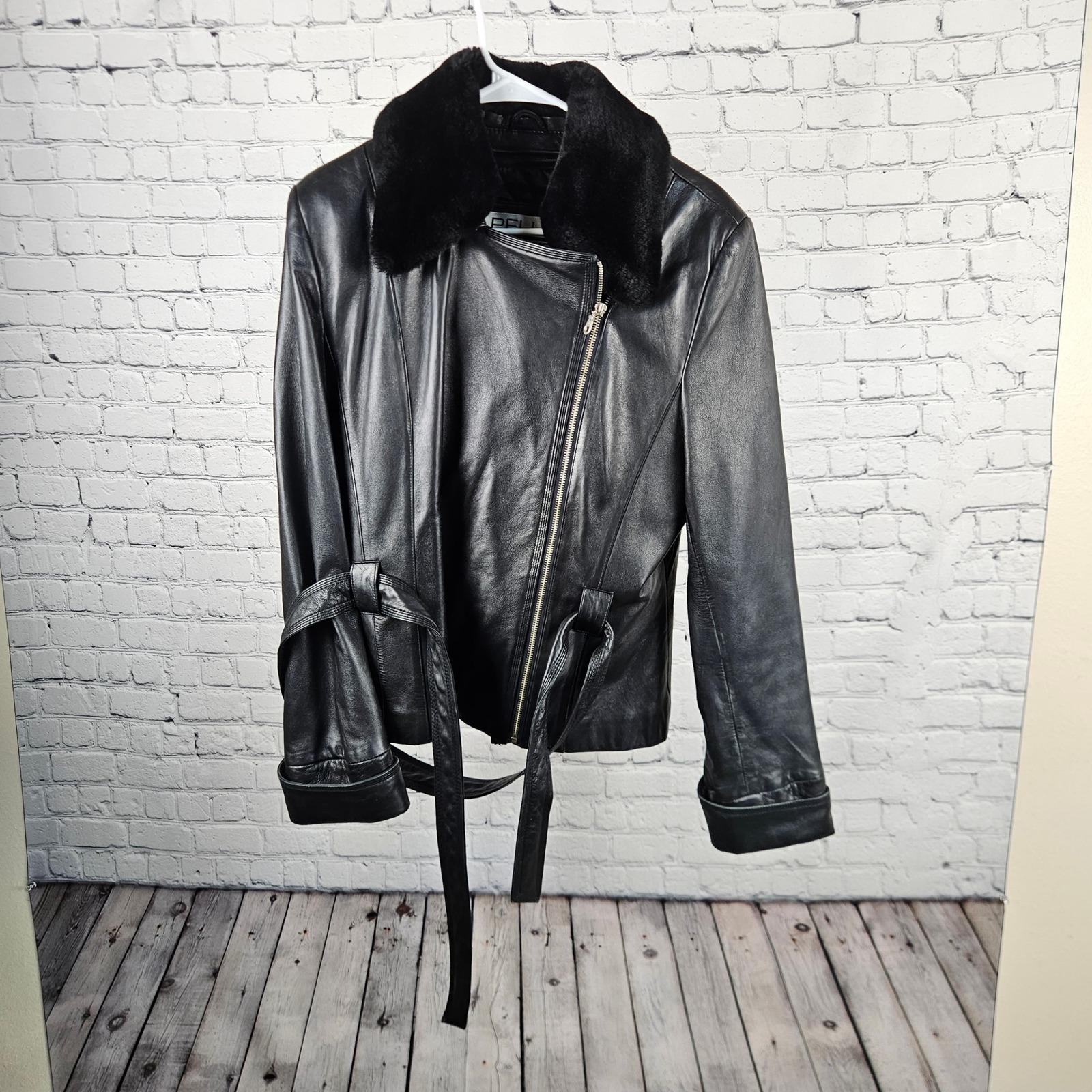 Pelle Pelle Leather Jacket Fur - Etsy