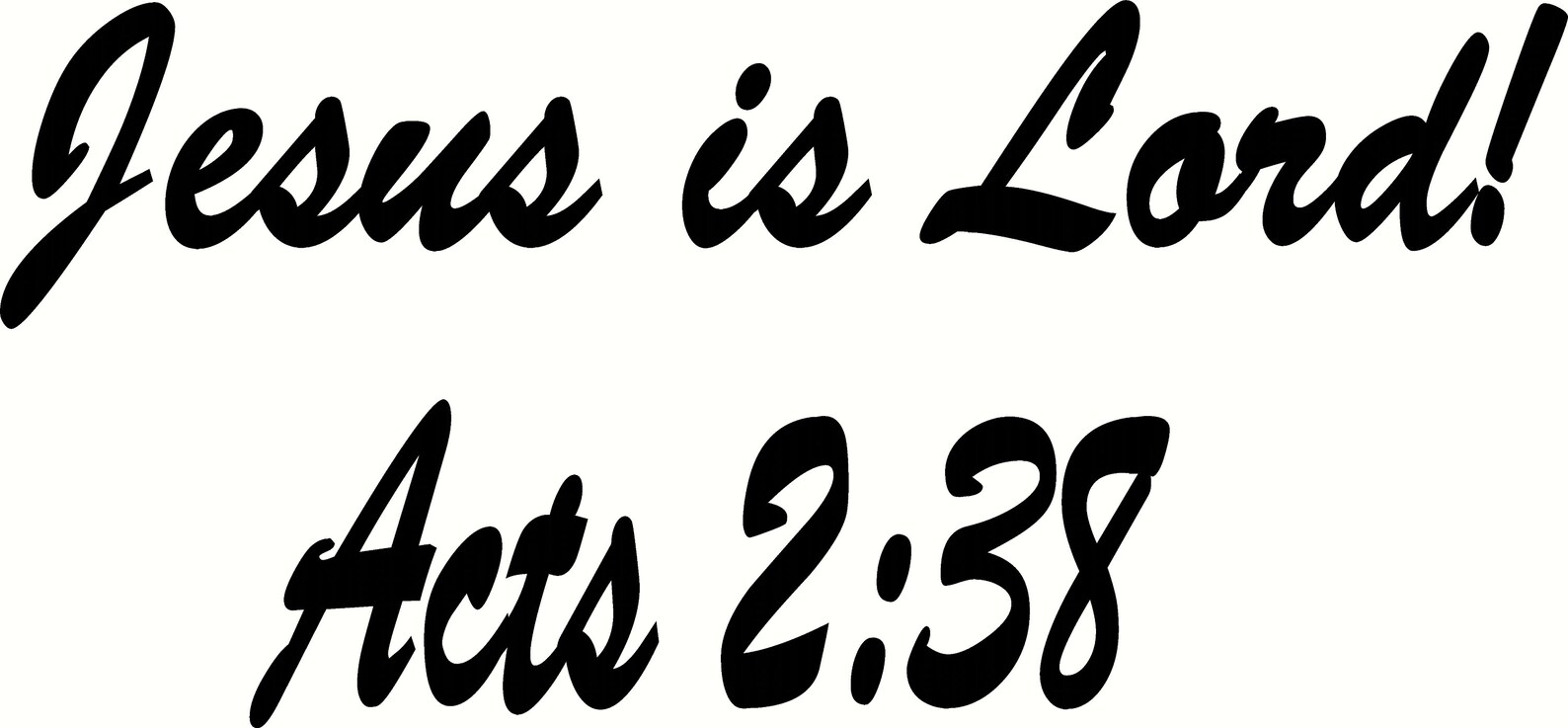 Jesus Is Lord Vinyl Decals Etsy