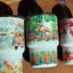 Tropical Flamingo Mini Shot Tumbler