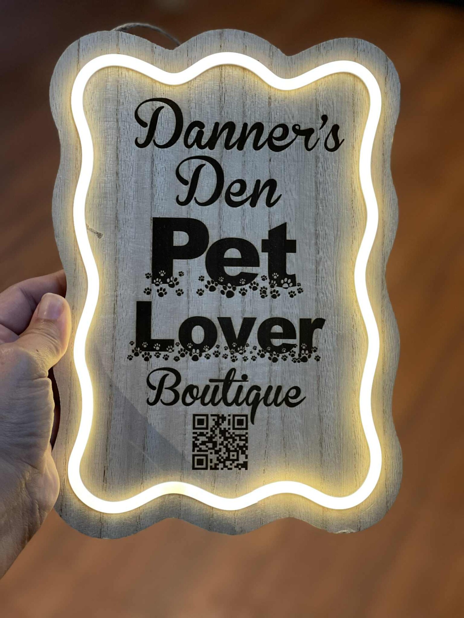 Custom Engraved MDF LED Sign – Personalized Light-up Wall Decor ...