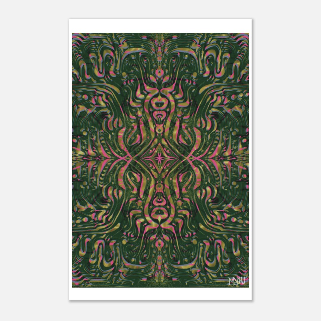 All Seeing Eye Art Print – Bold Psychedelic Mystic Poster (A4, A3