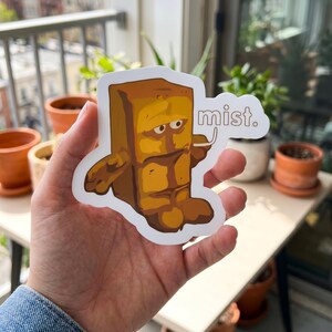 Bernd Das Brot German Mist Kiss-cut Sticker, Logo Vinyl Stickers, Car Magnet