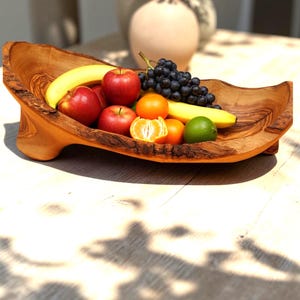 Holzschale länglich