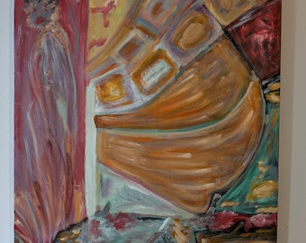 "Treasure" painting, acrylic