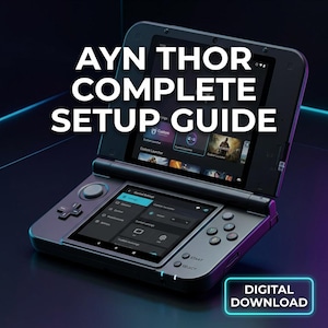 Guía de configuración definitiva de AYN Thor - Configuración de dispositivo portátil Android de doble pantalla, emulador de 3DS/DS - Entrega inmediata