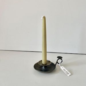 Lovely Antique Vintage Brass Chamberstick Candle Taper Holder
