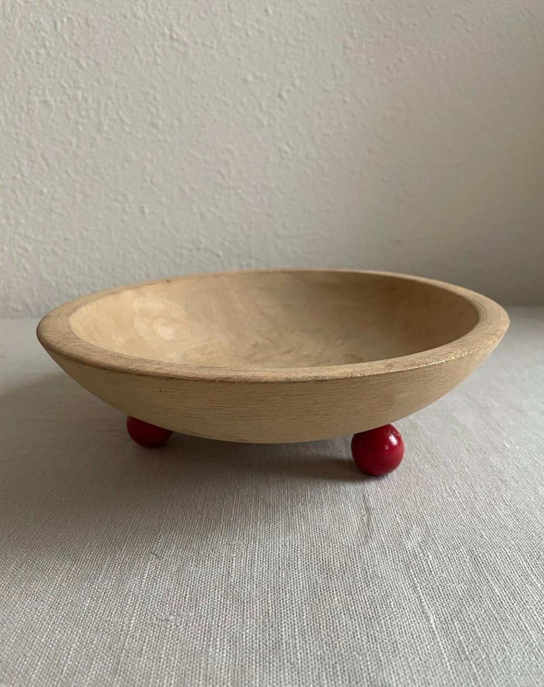 Vintage Post Modern Wooden Bowl for Keys or Entryway Table Etsy