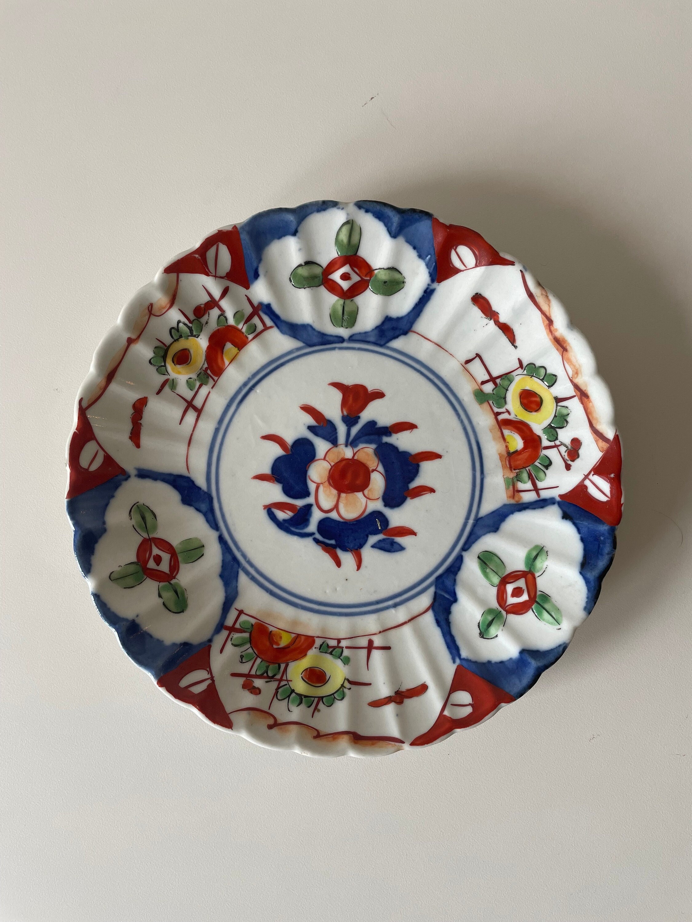 Beautiful Antique Vintage Hand Painted Japanese Yamatoku Porcelain Plate China Circa Early 1900s