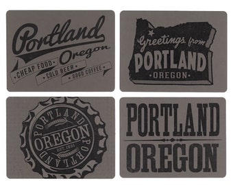 Portland Cards, PDX, Old Fonts, Beer Ads, Man Gifts