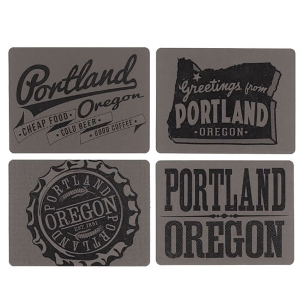Portland Cards, PDX, Old Fonts, Beer Ads, Man Gifts