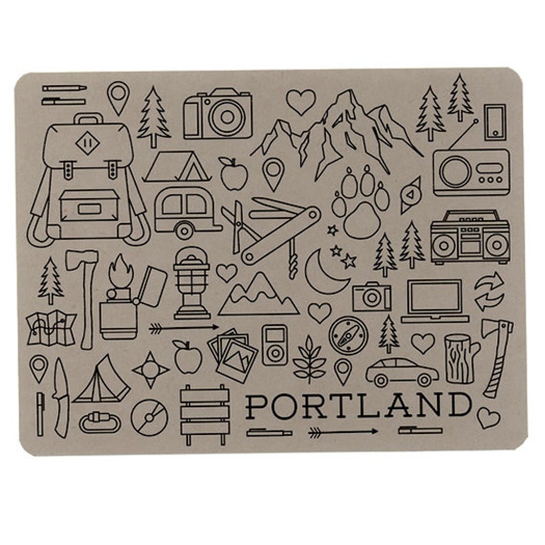 5 Postcards, Portland, Vintage PDX, Lettering, Souvenir image 1