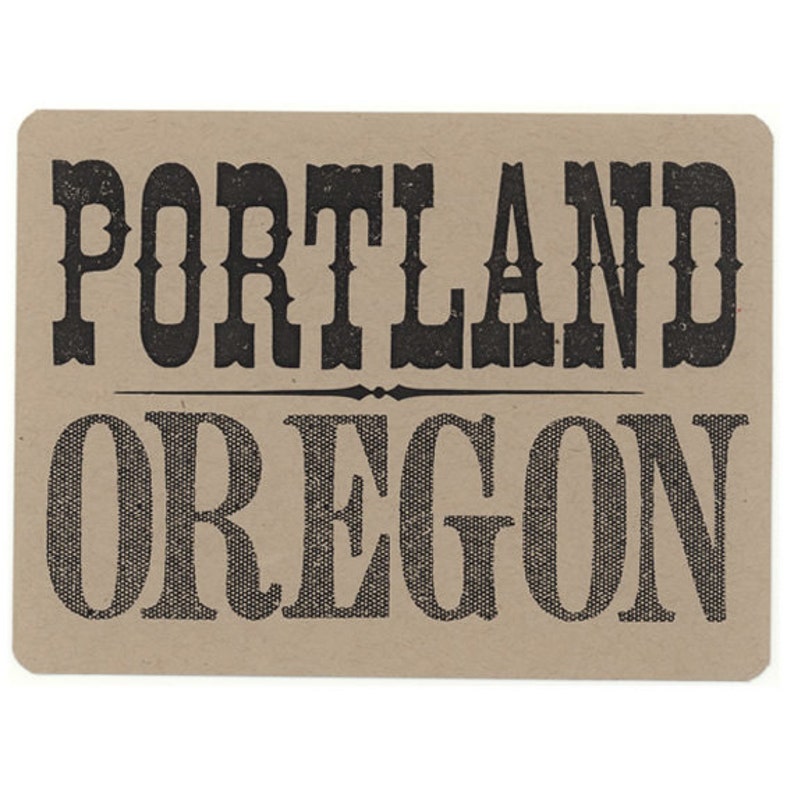 5 Postcards, Portland, Vintage PDX, Lettering, Souvenir image 4