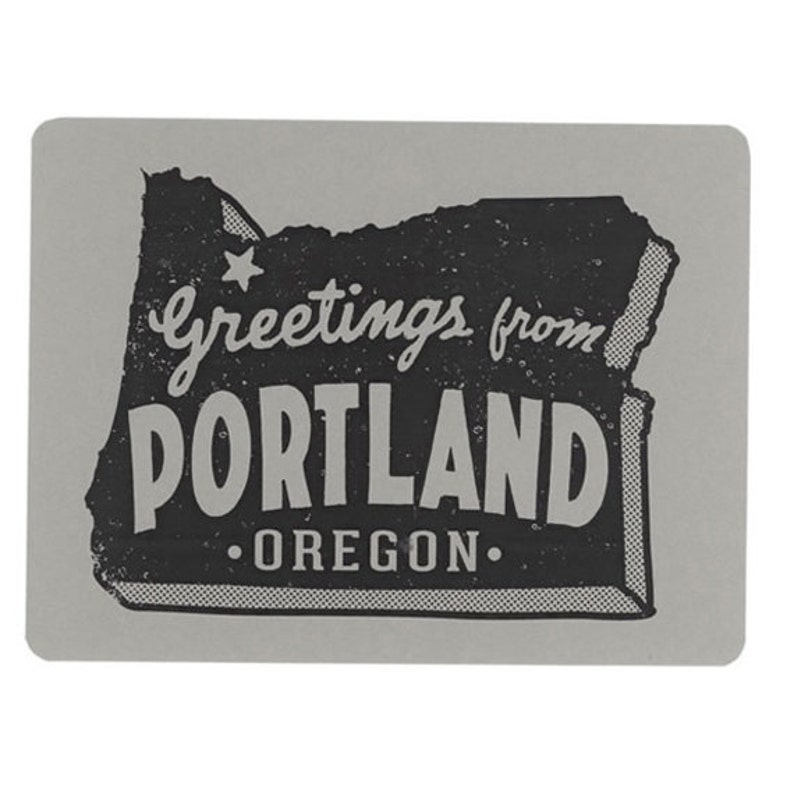5 Postcards, Portland, Vintage PDX, Lettering, Souvenir image 3