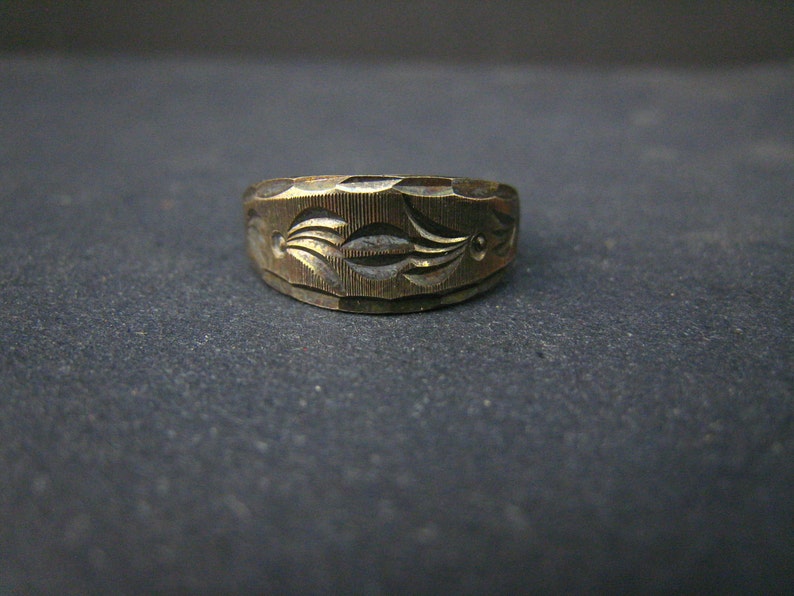 Oxidized sterling silver adjustable ring image 1