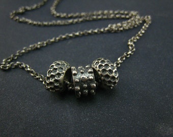 handmade bali style sterling silver small pendant