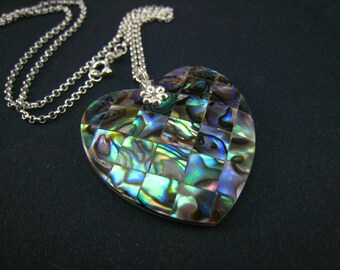 Abalone Heart Pendant