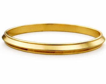 Brazalete de latón hecho a mano: Brazalete punjabi Kada, brazalete sij en forma de V.