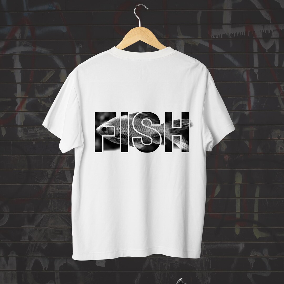 Design Fish Word Fish Word Art PNG | Modern Animal Typography Design | Printable Shirt ...