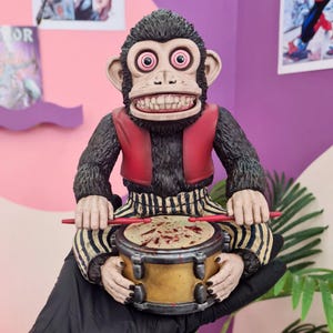 Drumming monkey toy - Etsy 日本