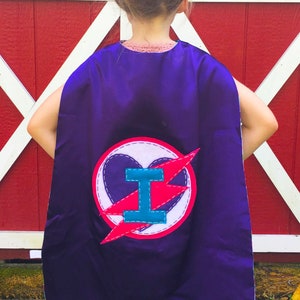 Purple Heart Superhero Cape