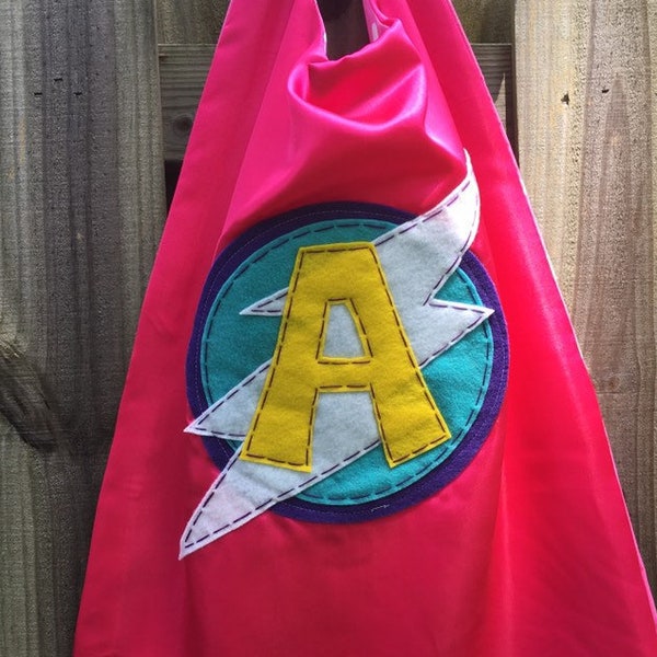 Personalized Pink Superhero Cape