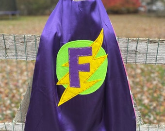 Personalized Purple Superhero Cape