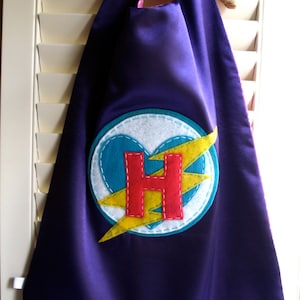 Personalized Purple Superhero Cape