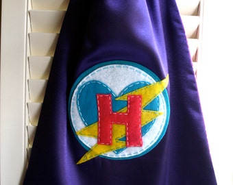 Personalized Purple Superhero Cape