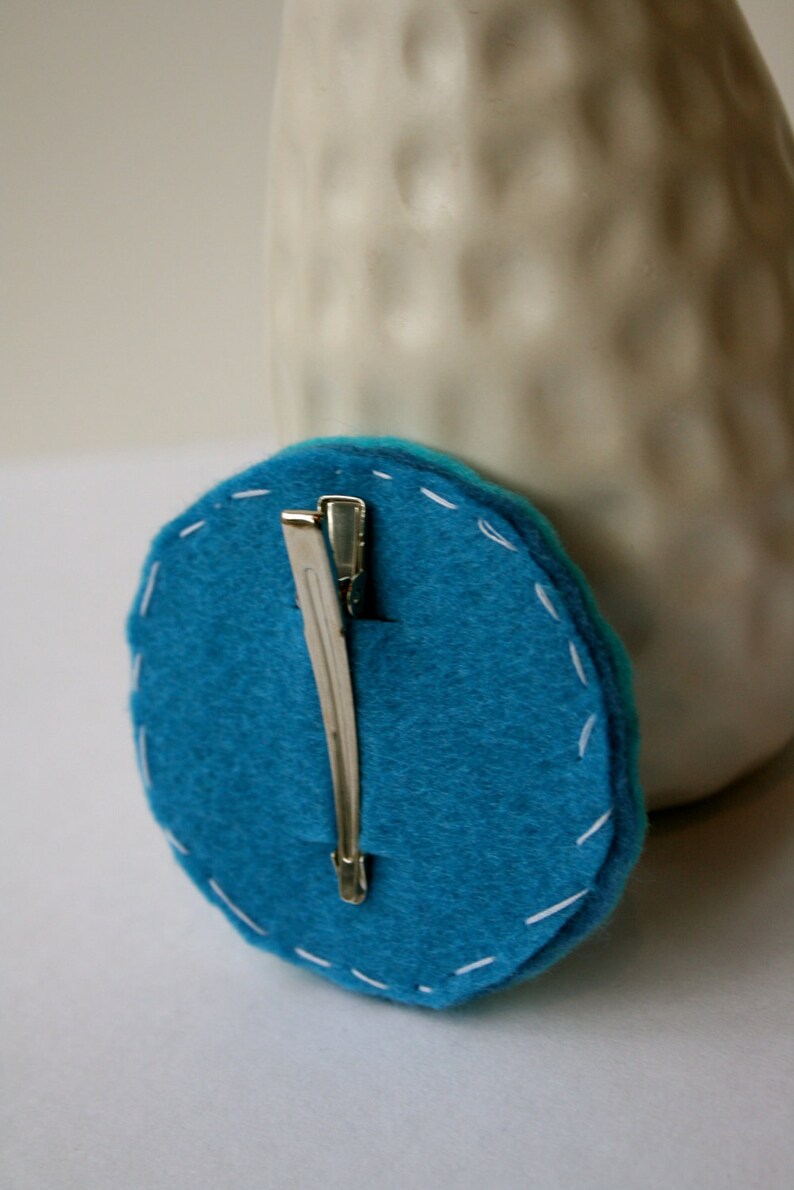 Turquoise Felt Star Clip