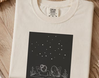 Stargazing Shirt, Best Friend Tee, Nature Lover Shirt, Camping Shirt, Girls Trip Tee, Night Sky Graphic Tee, Outdoor Gift, Plant Mom Gift