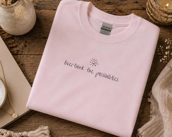Positive Mindset Shirt Damen, Motivations T-Shirt, Mental Health Geschenk, Optimismus Statement, Self Care Kleidung, Aesthetic Frauen