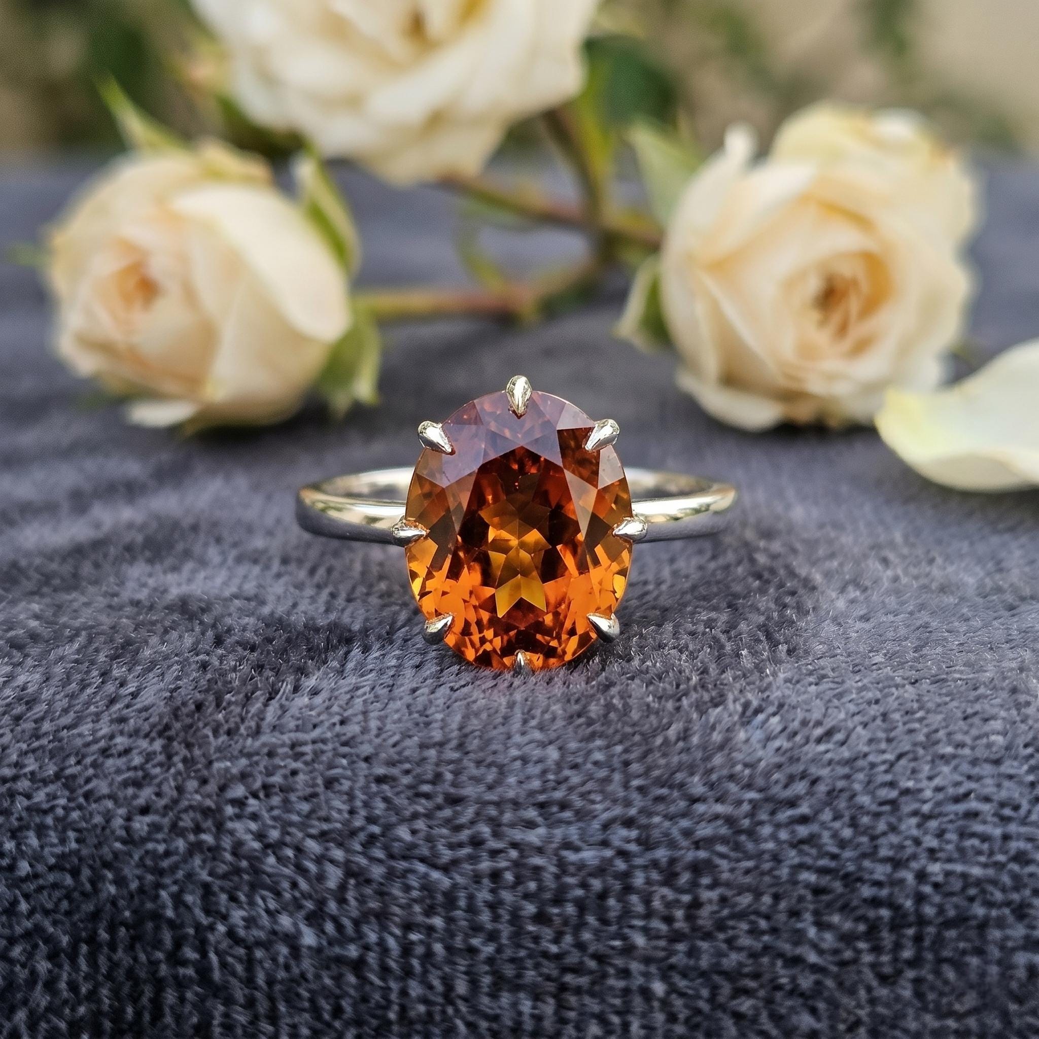 Honey Imperial Topaz Ring - Etsy
