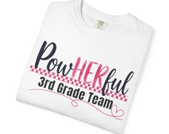 Camiseta personalizada para profesores, camiseta del equipo de profesores de 3.er grado, camiseta para profesores de primaria, regalo de vuelta al cole para profesores, camiseta de agradecimiento para profesores