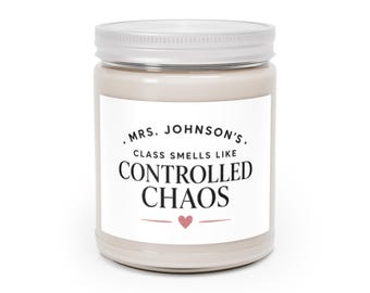 Personalized Soy Candle 9oz | Teacher, Counselor, Special Education Gift