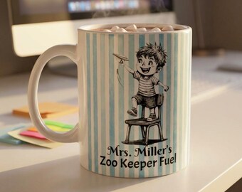 Personalized Teacher Custom Name Coffee Cup Funny Educator Gift Teacher Appreciation Desk Drinkware School Staff Present Customized Idea