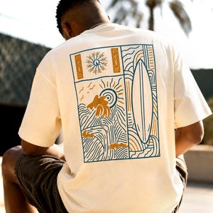 Camiseta Life Is Good / Tipografía minimalista de sol, top informal de verano imagen 3