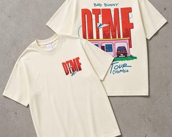 Bad Bunny DTMF World Tour Shirt, Debí Tirar Más Fotos T-shirt, Puerto Rico Graphic Tee, Unisex Vintage Concert Shirt, Latin Music Cadeau