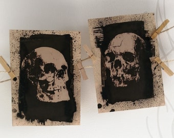 Diptych of original cyanotypes by Martinefa - "SOUVERAINS" (Sovereigns) with toning - Art collector